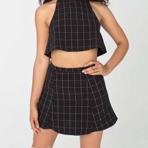 American Apparel Grid Skirt